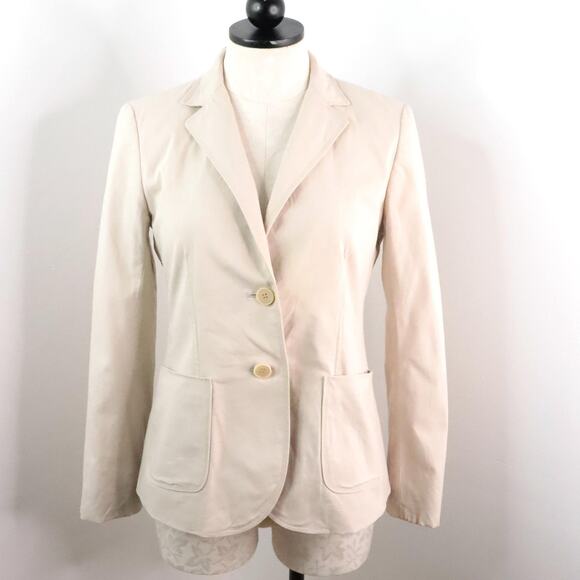 Theory Beige Blazer Women’s Size 6 | Career Professional Jacket - Picture 1 of 9